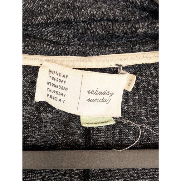 Anthro Saturday Sunday Cardigan Sweater Downtime Duster Knit Boho Gray Size XS/S - Picture 9 of 10